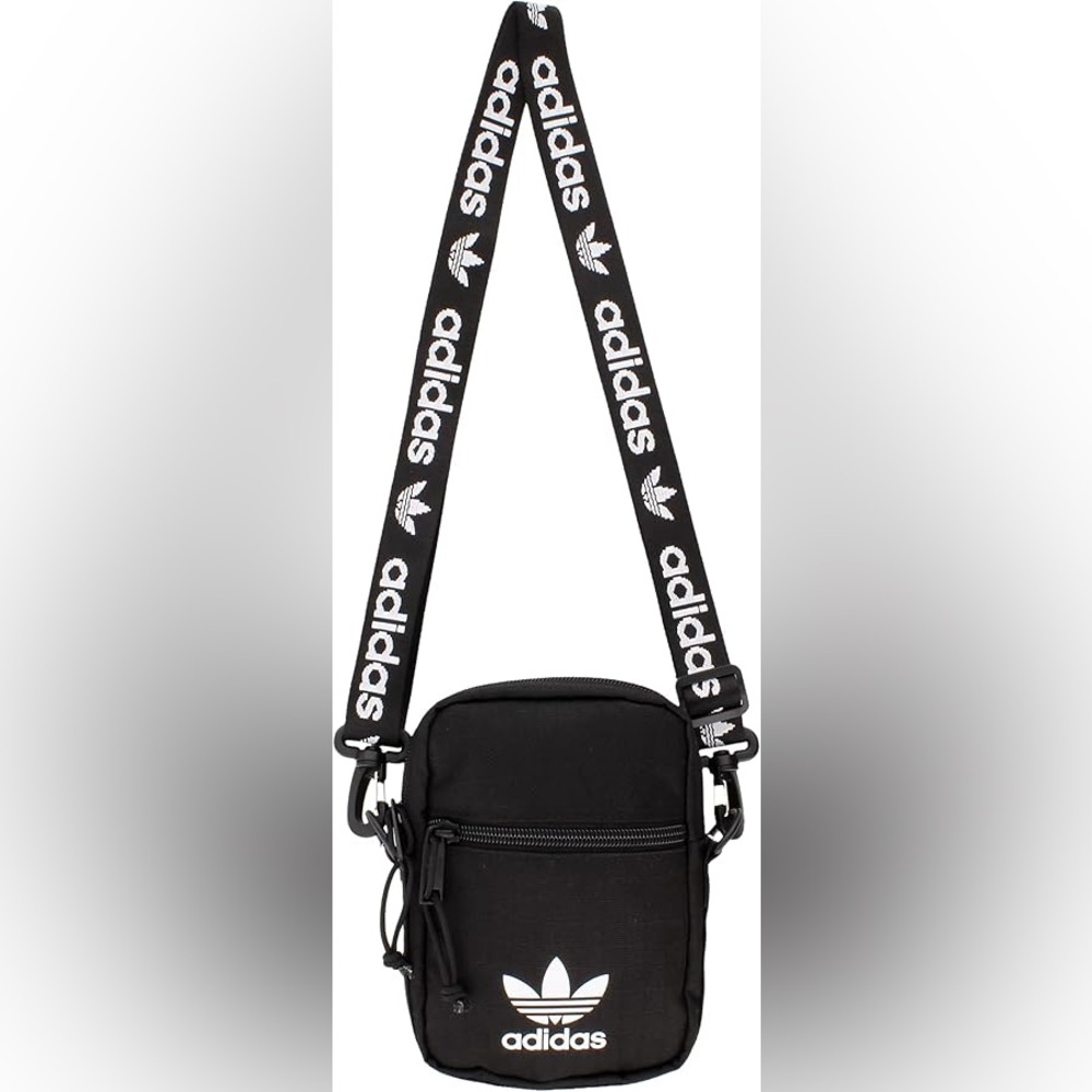 adidas Black Logo Crossbody Belt Bag
